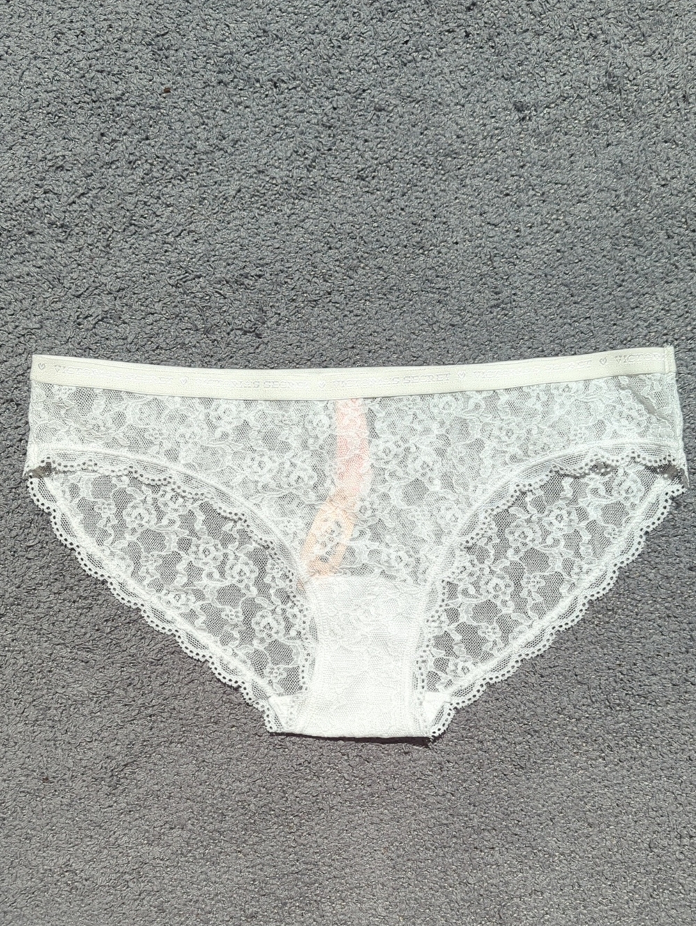 Victoria's Secret White Lace Bikini Panty